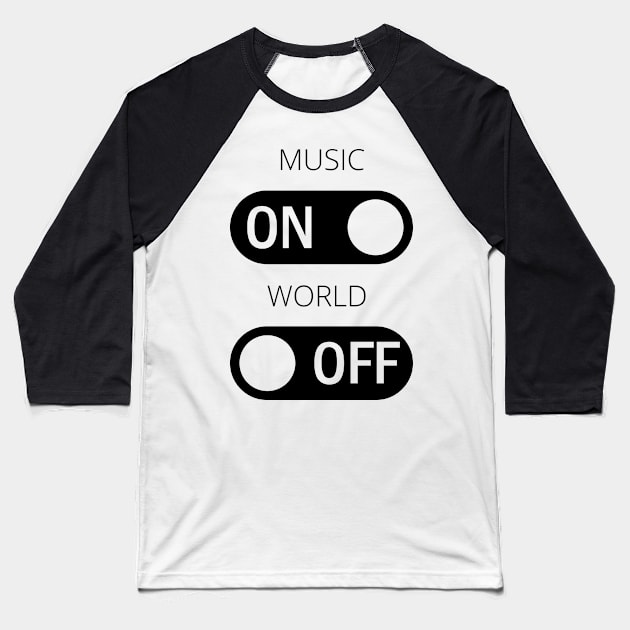 On and Off Baseball T-Shirt by MFVStore